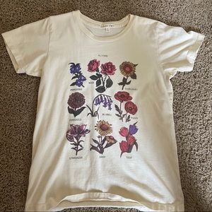 cute flower urban outfitters graphic tee